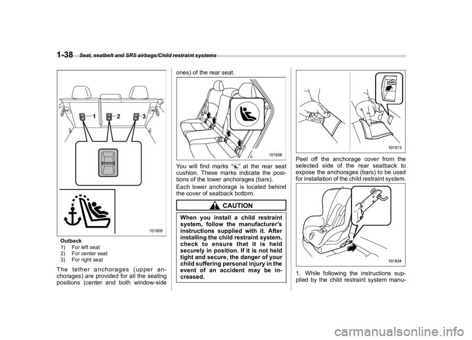 SUBARU OUTBACK 2019  Owners Manual ������
