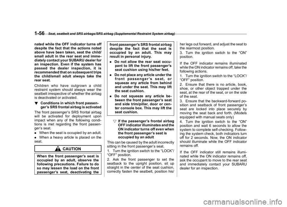 SUBARU OUTBACK 2019  Owners Manual ������
