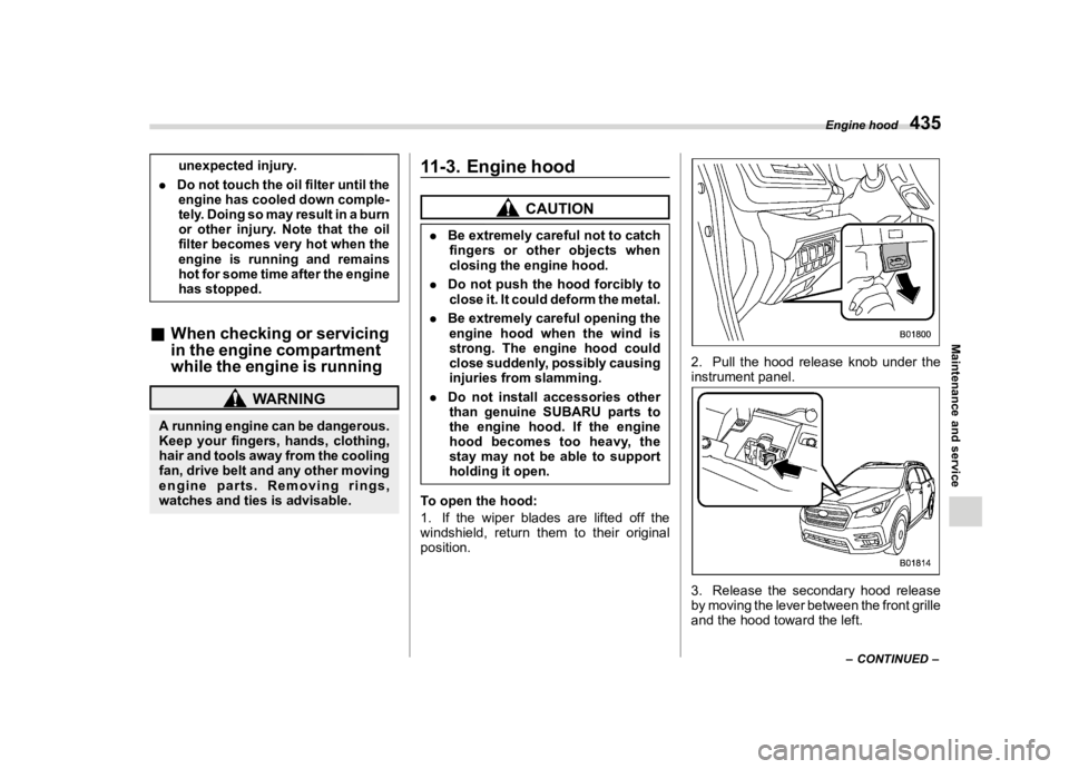 SUBARU ASCENT 2019  Owners Manual  
������� 
