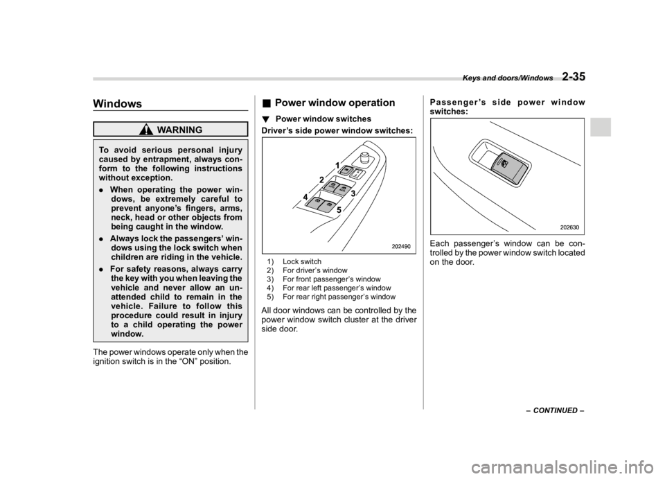 SUBARU LEGACY 2018  Owners Manual  
������� 
