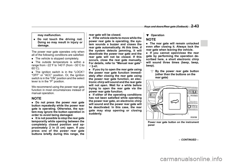 SUBARU LEGACY 2018  Owners Manual  
������� 
