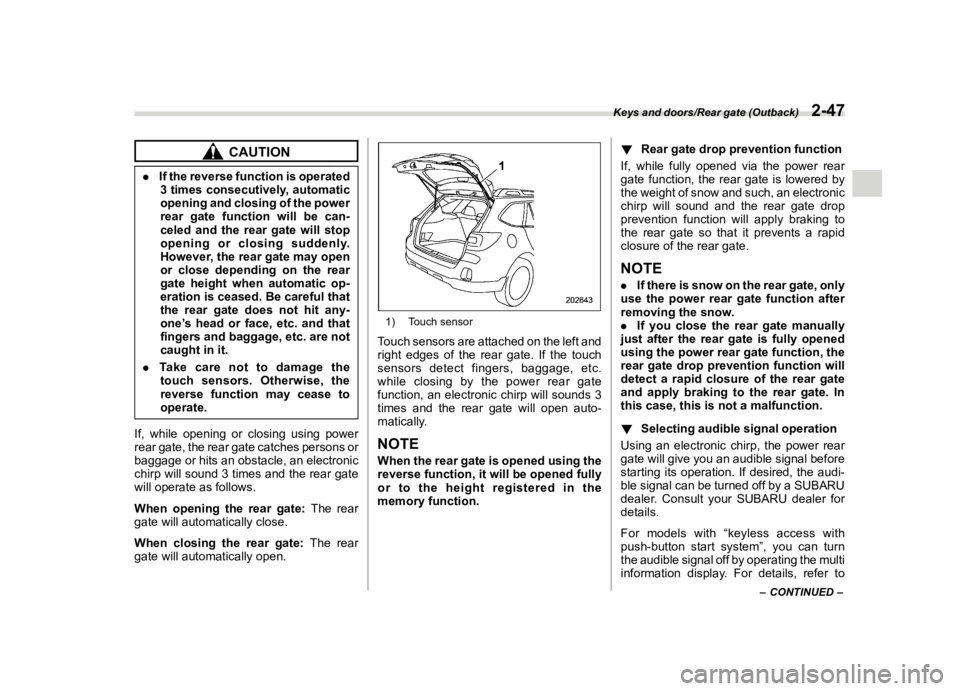 SUBARU LEGACY 2018  Owners Manual  
������� 
