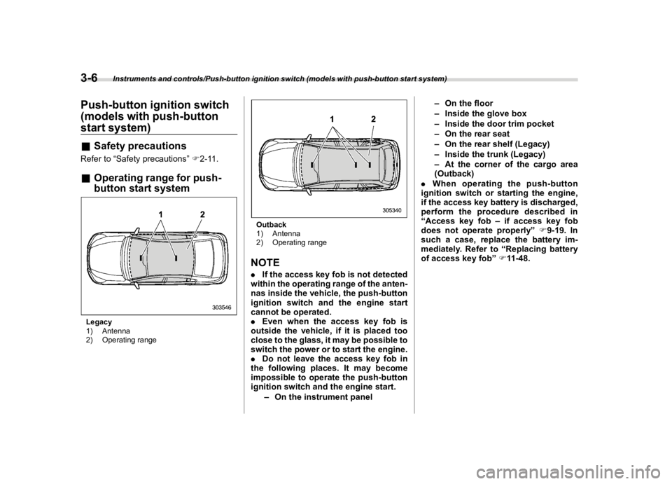 SUBARU LEGACY 2018  Owners Manual  
������� 
