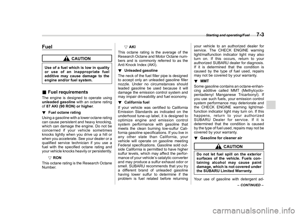 SUBARU LEGACY 2018  Owners Manual  
������� 
