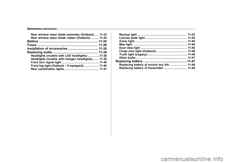 SUBARU LEGACY 2018  Owners Manual  
������� 
