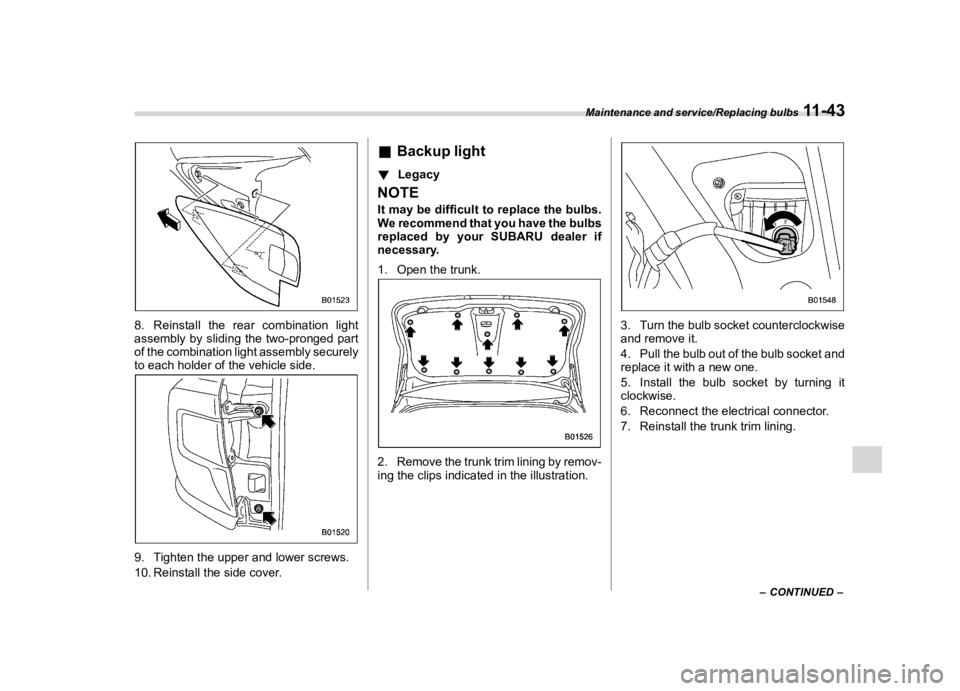SUBARU LEGACY 2018  Owners Manual  
������� 
