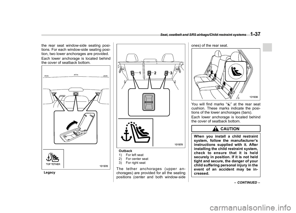 SUBARU LEGACY 2018  Owners Manual  
������ 
