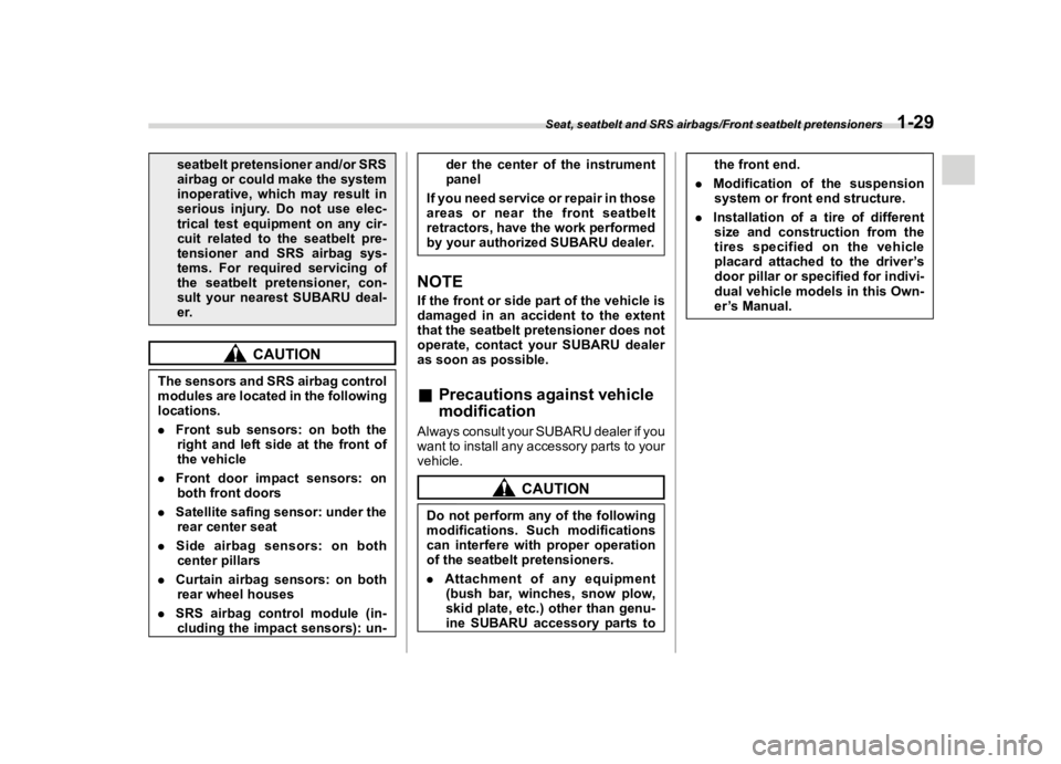 SUBARU FORESTER 2018  Owners Manual  
������ 

|&(�/�Q�F�G�N ��#�����$���$� ��&�+�6��&��������� 
�V�H�D�W�E�H�O�W �S�U�H�W�H�Q�V�L�R�Q�H�U �D�Q�G��R�U�6�5�6
�D�L�U�E�D�J �R�U�F�R�X�O�G �P�D�N�H�W�K�H�V�\�V�W�H�