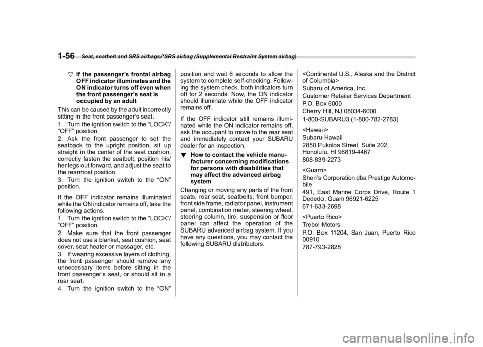 SUBARU FORESTER 2018  Owners Manual  
������ 

|&(�/�Q�F�G�N ��#�����$���$� ��&�+�6��&��������� 
! �,�I�W�K�H �S�D�V�V�H�Q�J�H�U �