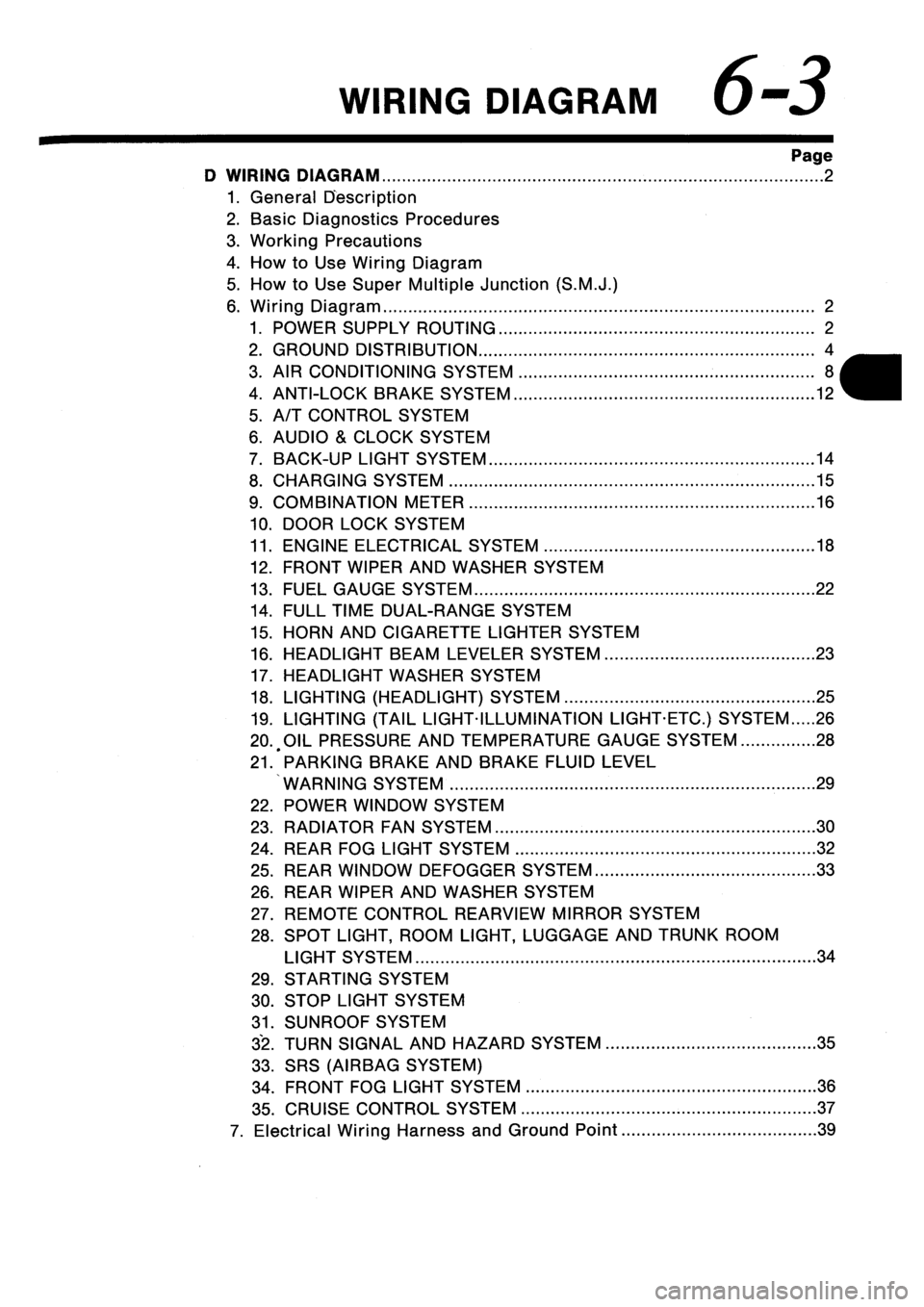 SUBARU IMPREZA 1996  Service Repair Manual 
