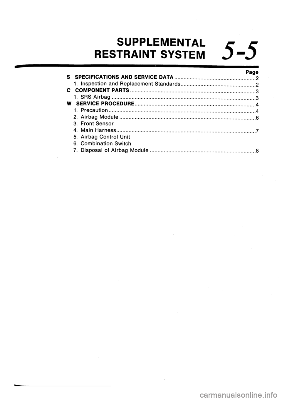SUBARU IMPREZA 1996  Service Repair Manual 