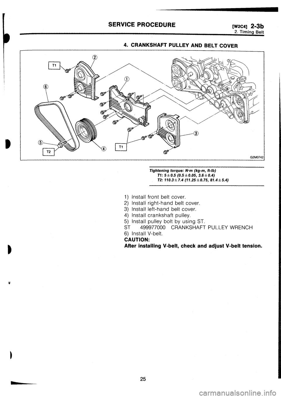 SUBARU IMPREZA 1993  Workshop Manual 