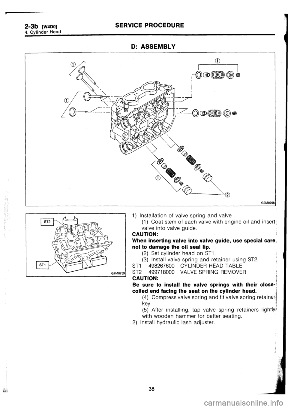 SUBARU IMPREZA 1993  Workshop Manual 