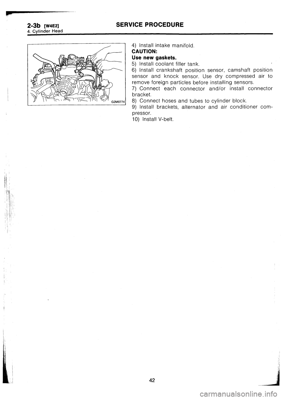 SUBARU IMPREZA 1993  Workshop Manual 