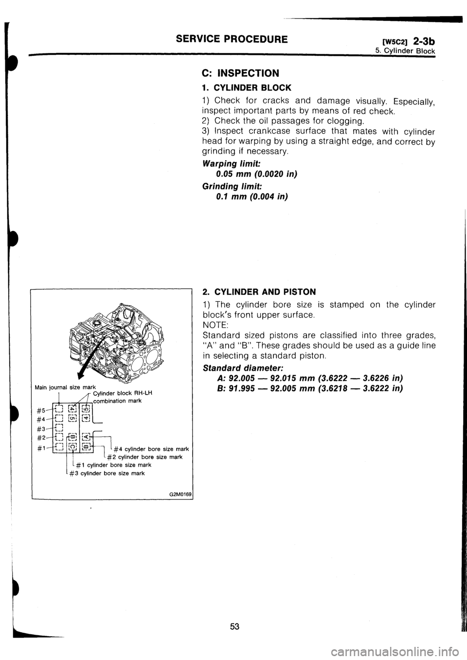 SUBARU IMPREZA 1993  Workshop Manual 