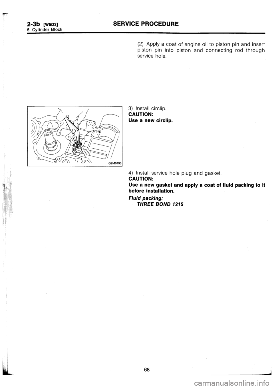 SUBARU IMPREZA 1993  Workshop Manual 