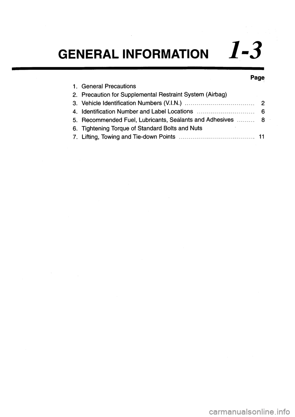 SUBARU IMPREZA 1993  Workshop Manual 