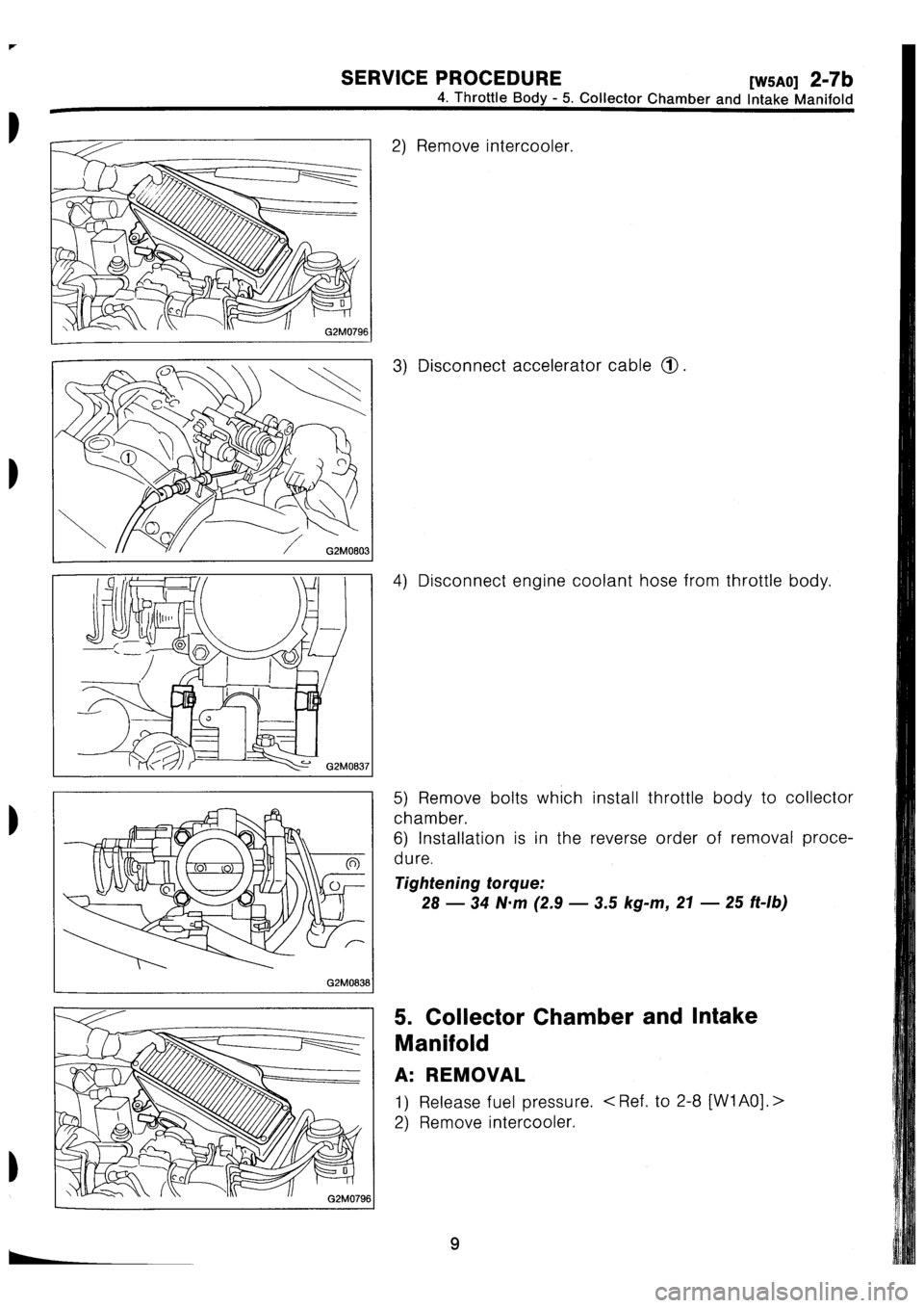 SUBARU IMPREZA 1993  Workshop Manual 