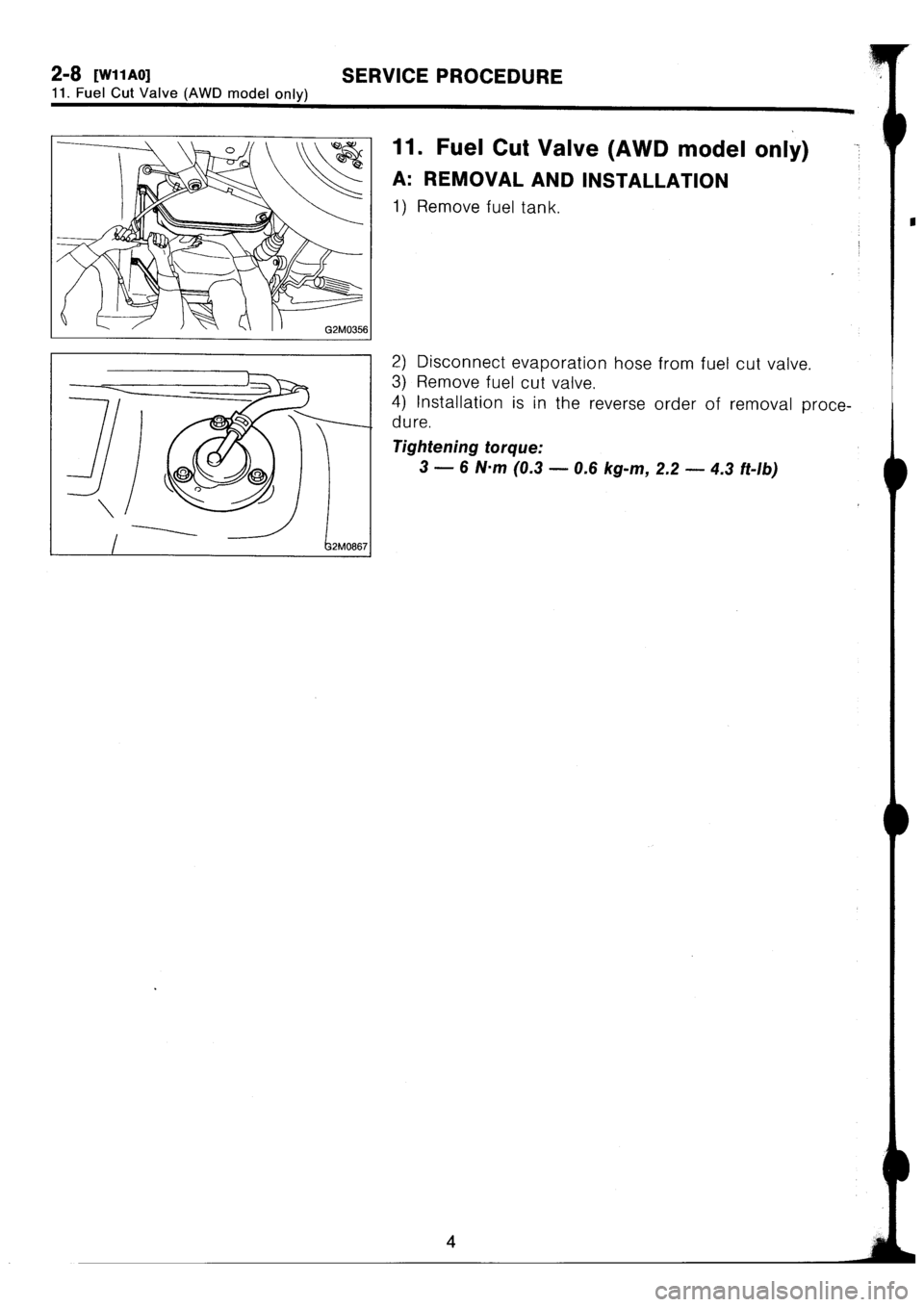 SUBARU IMPREZA 1993  Workshop Manual 