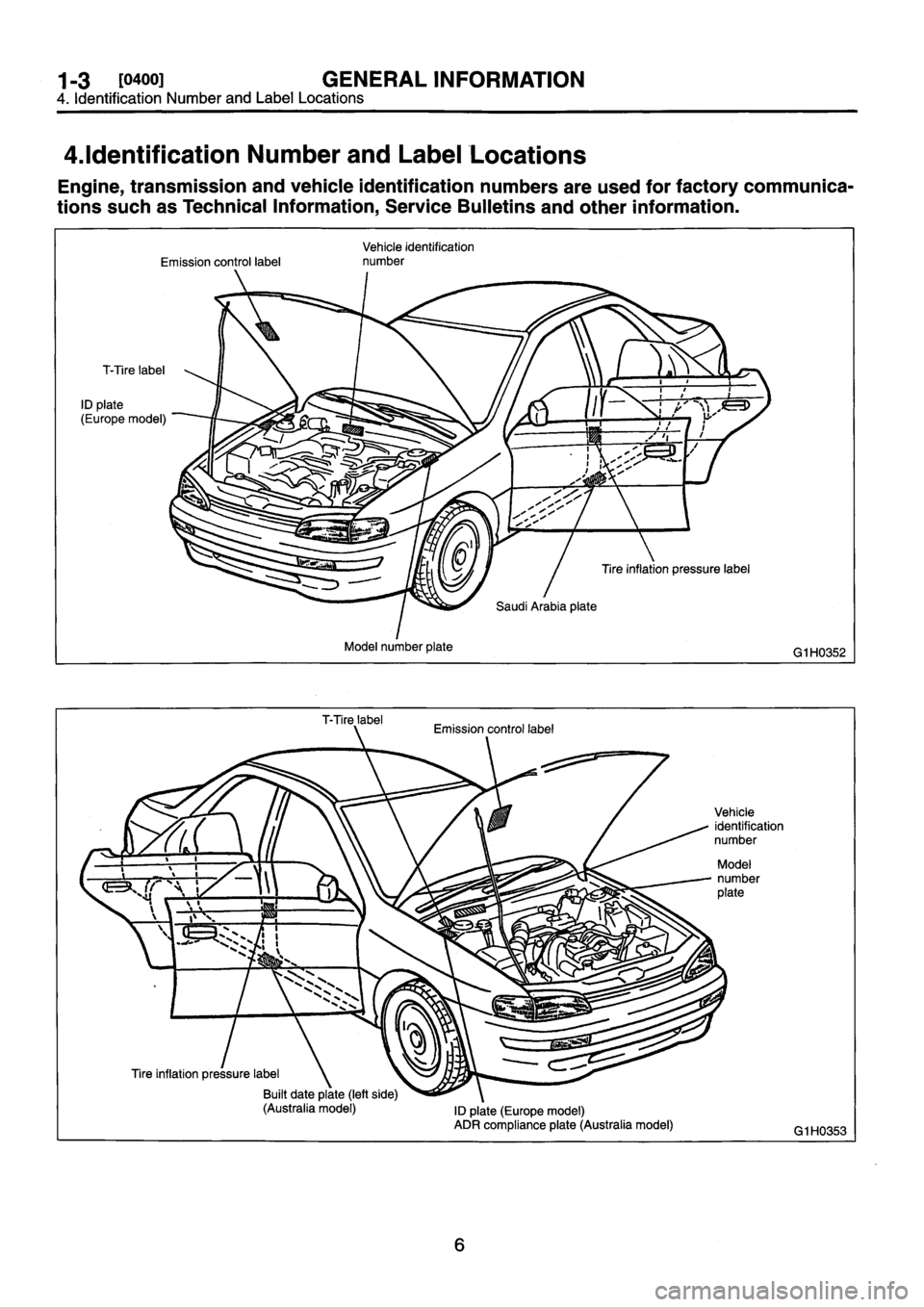 SUBARU IMPREZA 1993  Workshop Manual 