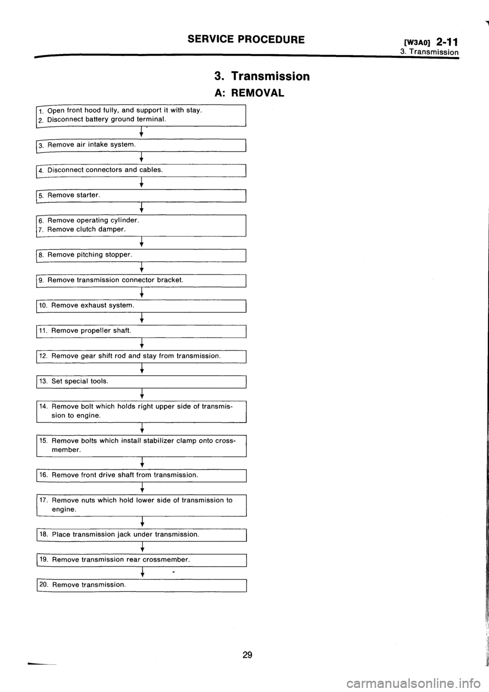 SUBARU IMPREZA 1993  Workshop Manual 