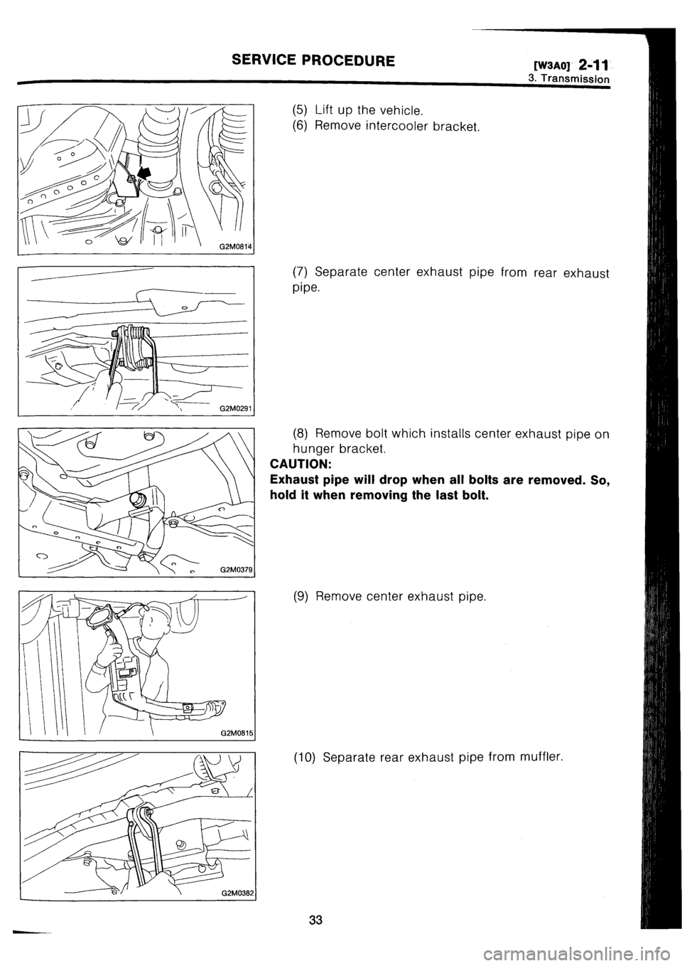 SUBARU IMPREZA 1993  Workshop Manual 