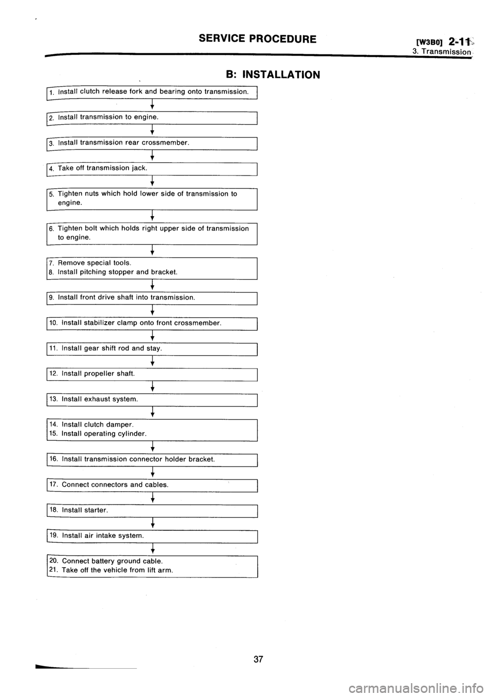 SUBARU IMPREZA 1993  Workshop Manual 