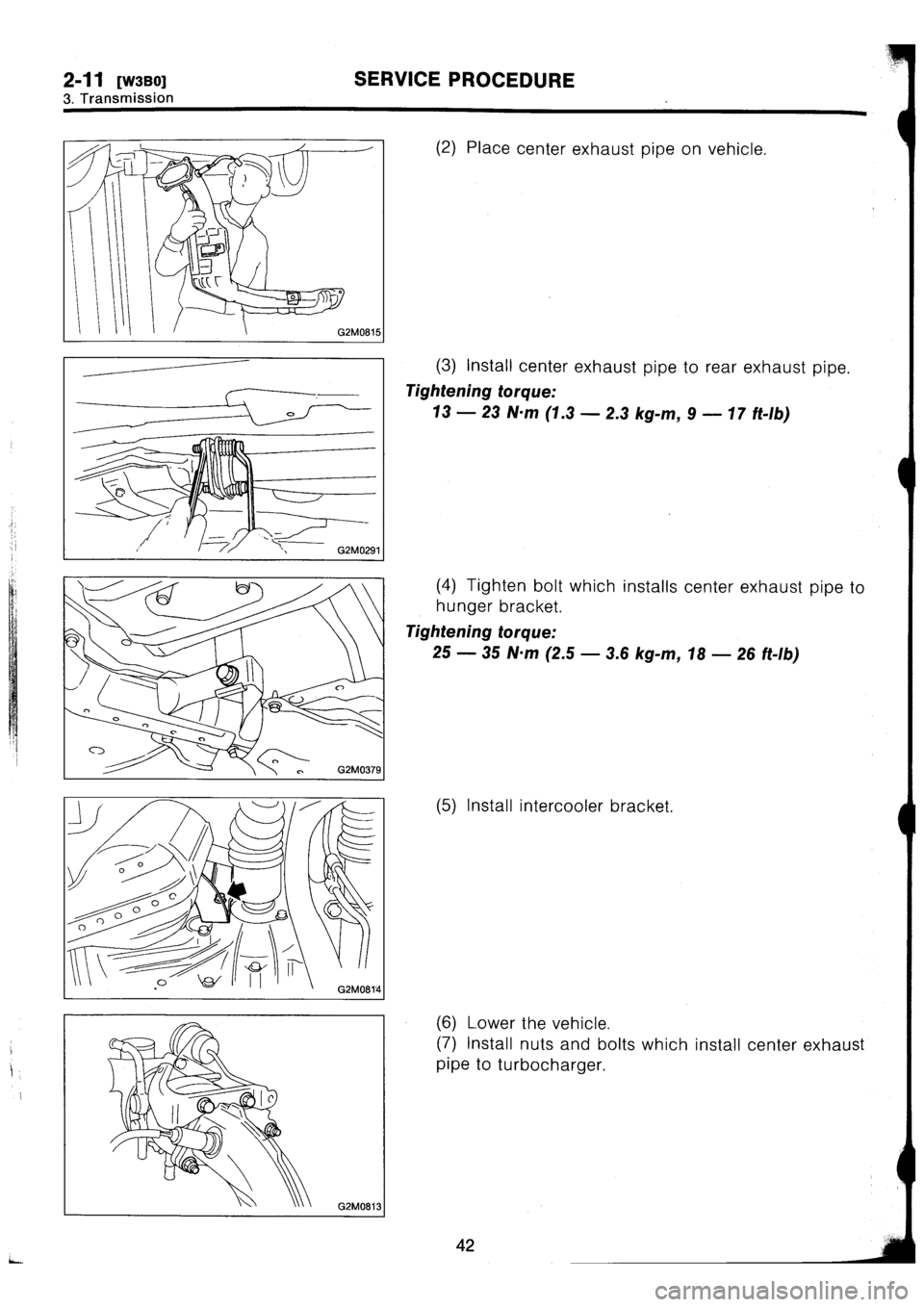 SUBARU IMPREZA 1993  Workshop Manual 