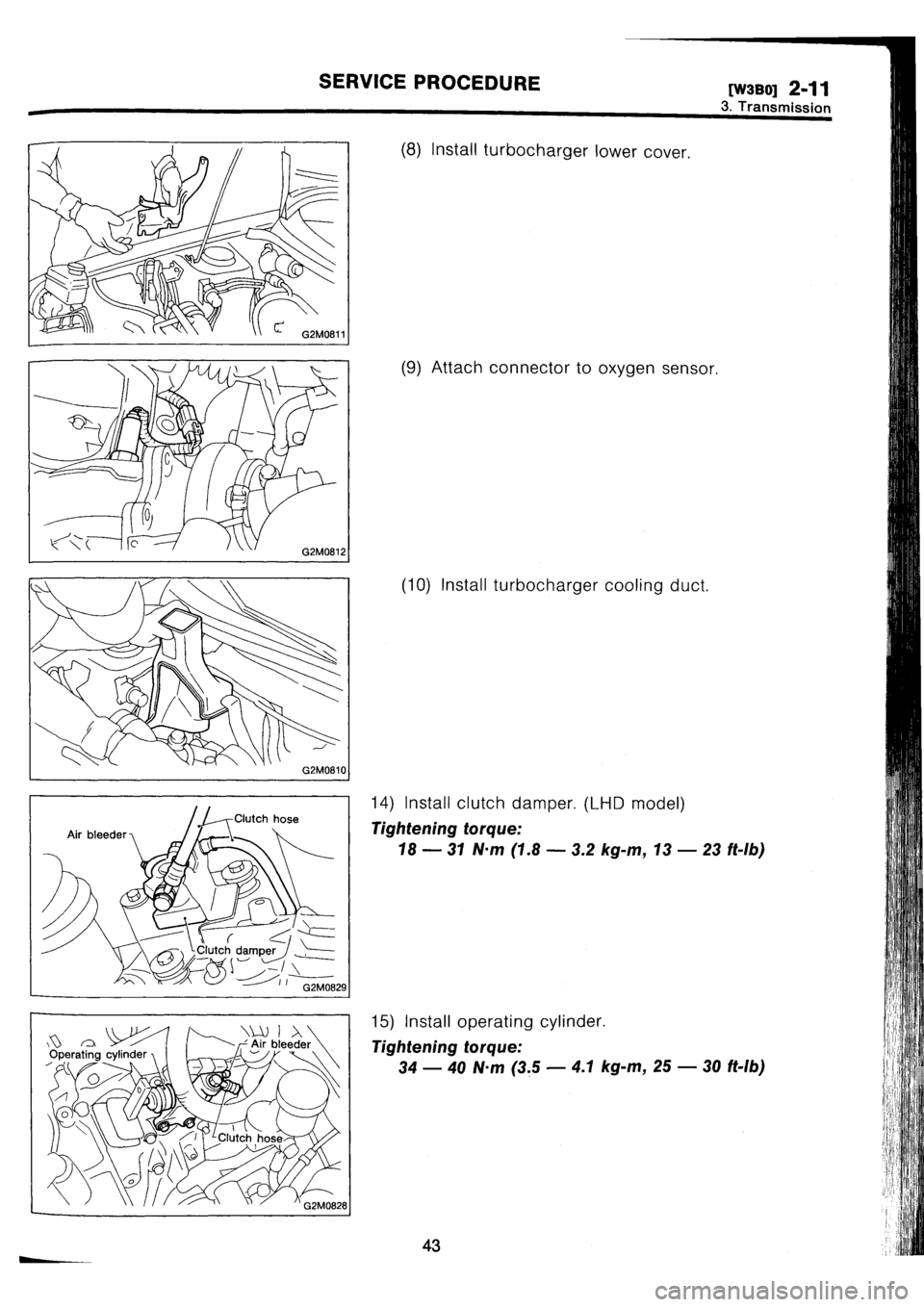 SUBARU IMPREZA 1993  Workshop Manual 