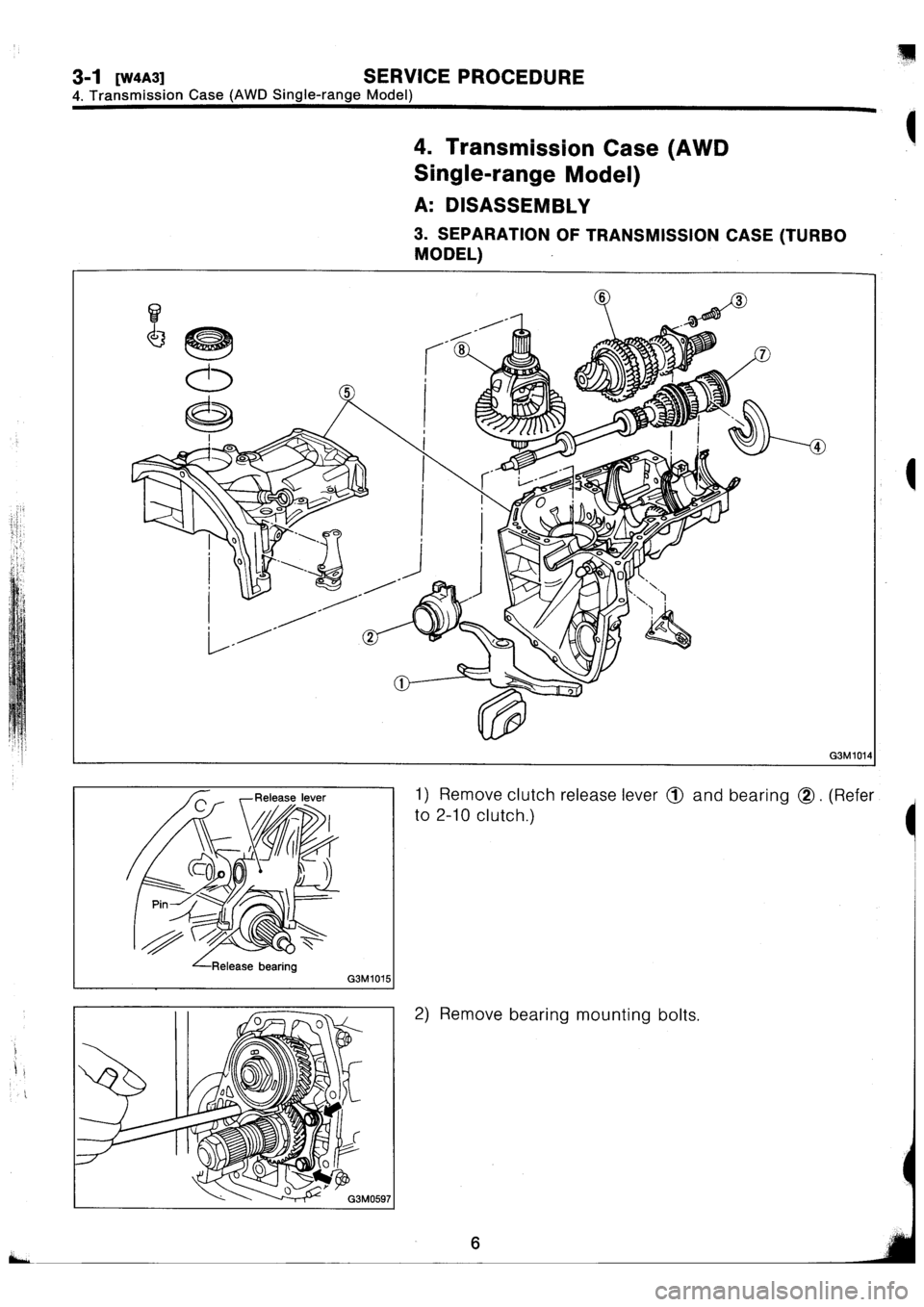 SUBARU IMPREZA 1993  Workshop Manual 
