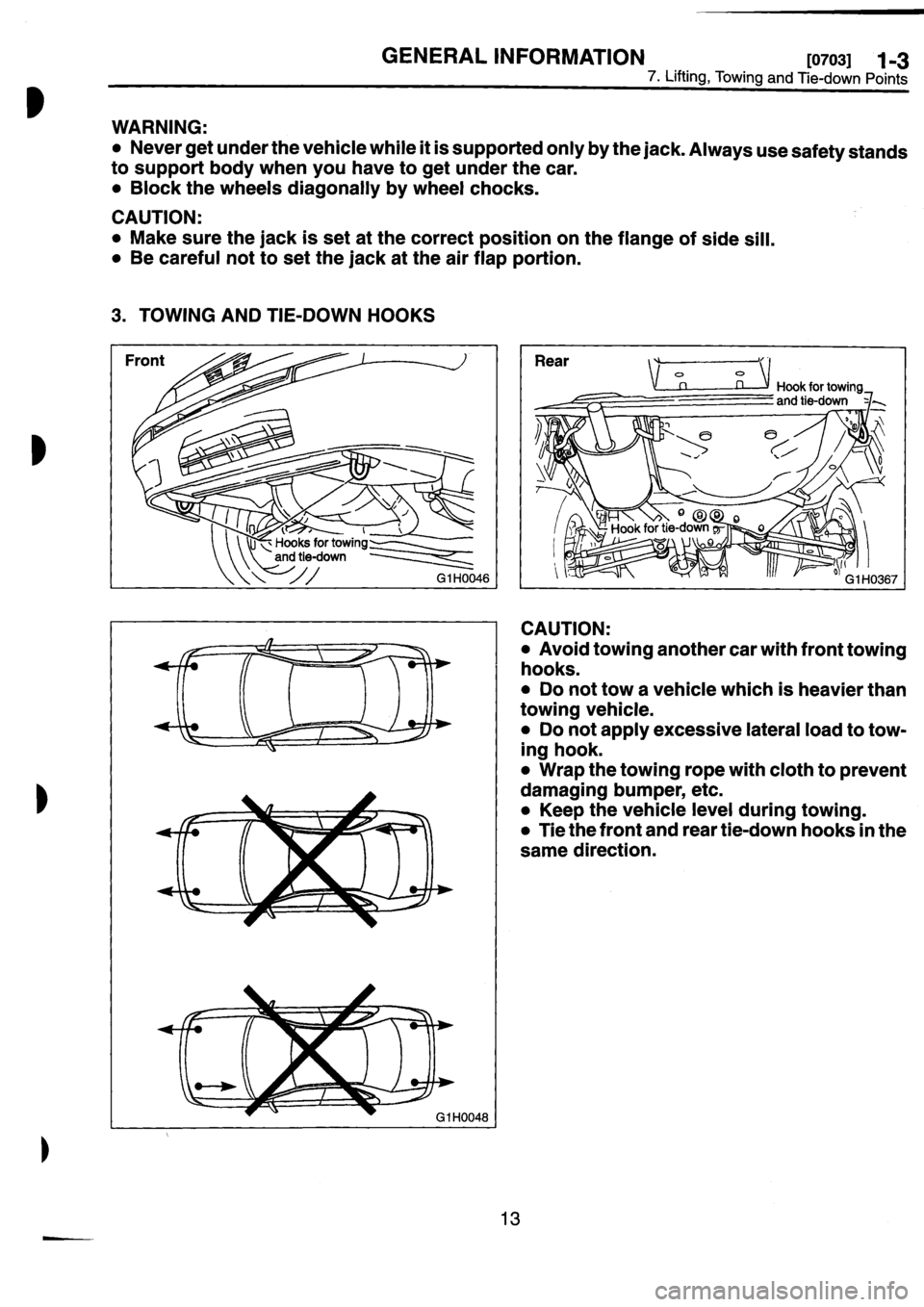 SUBARU IMPREZA 1993  Workshop Manual 