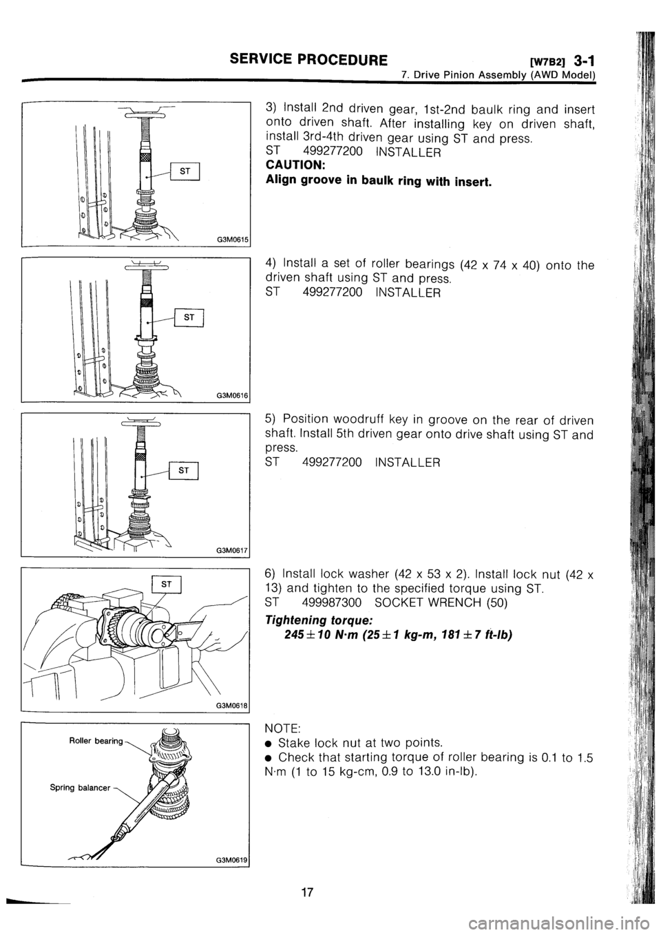 SUBARU IMPREZA 1993  Workshop Manual 