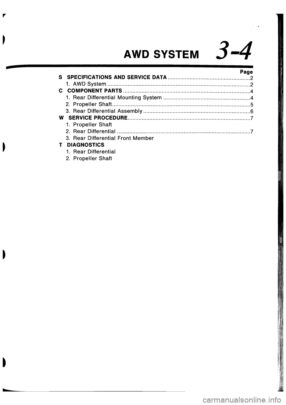 SUBARU IMPREZA 1993  Workshop Manual 