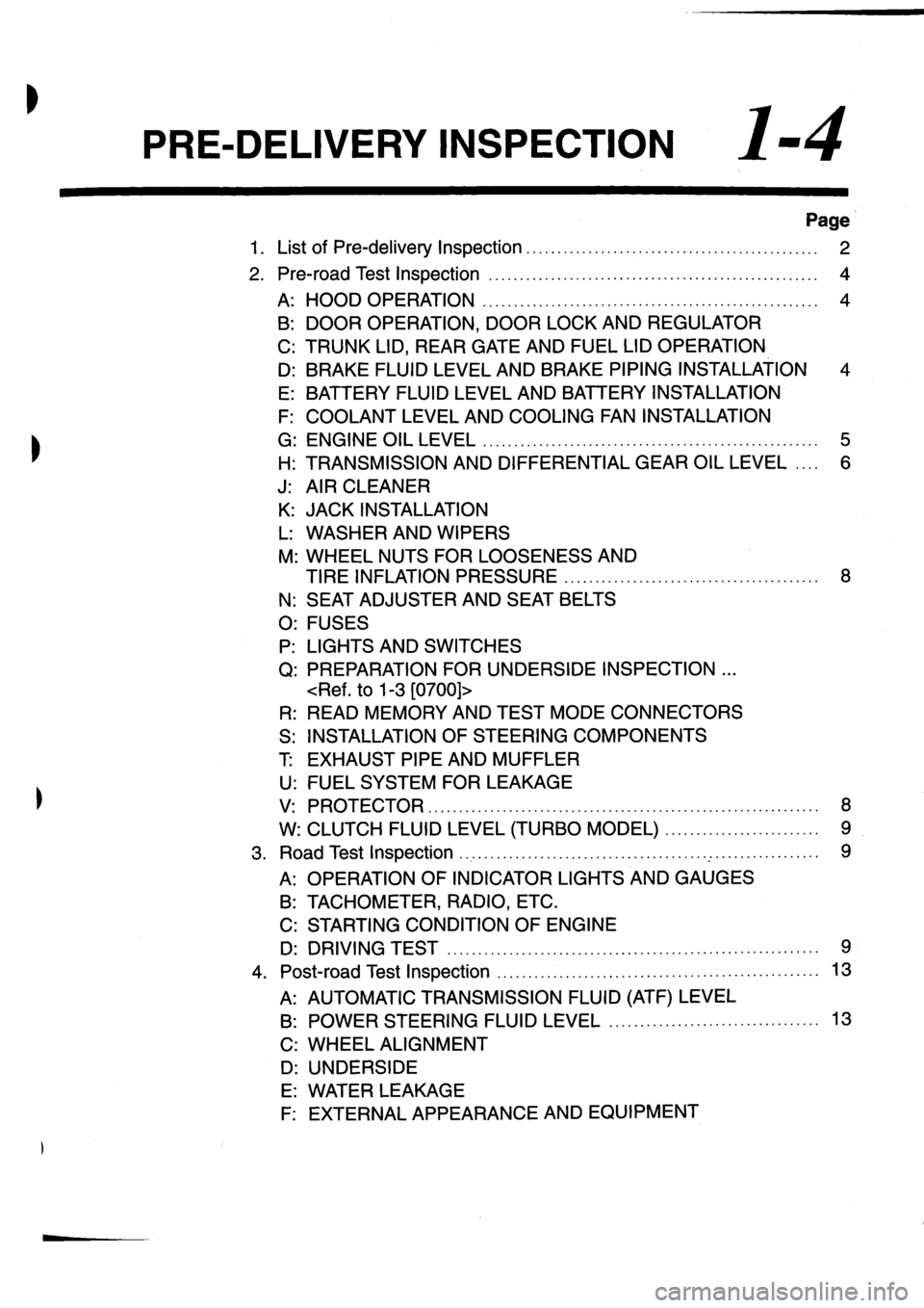 SUBARU IMPREZA 1993  Workshop Manual 