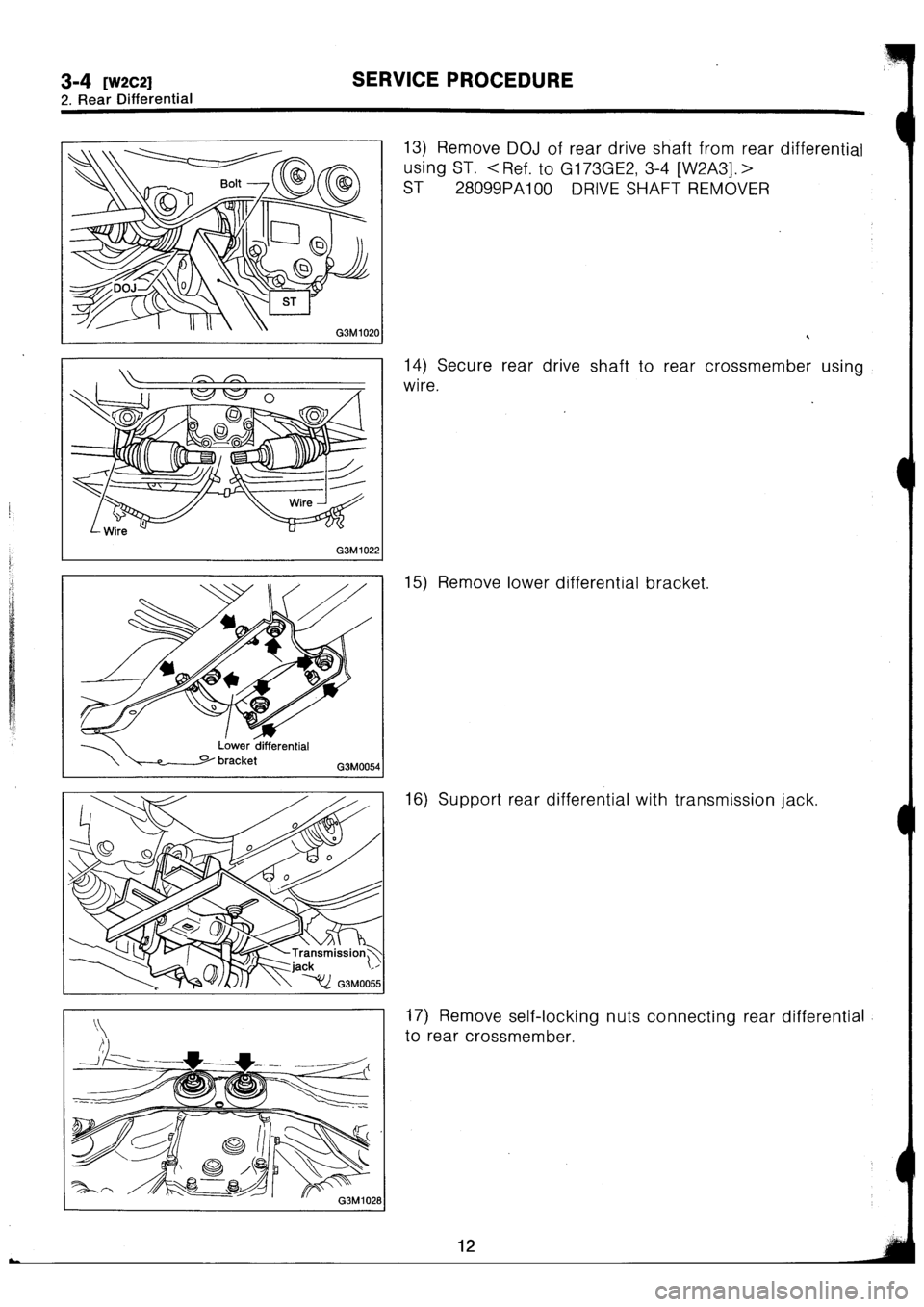 SUBARU IMPREZA 1993  Workshop Manual 