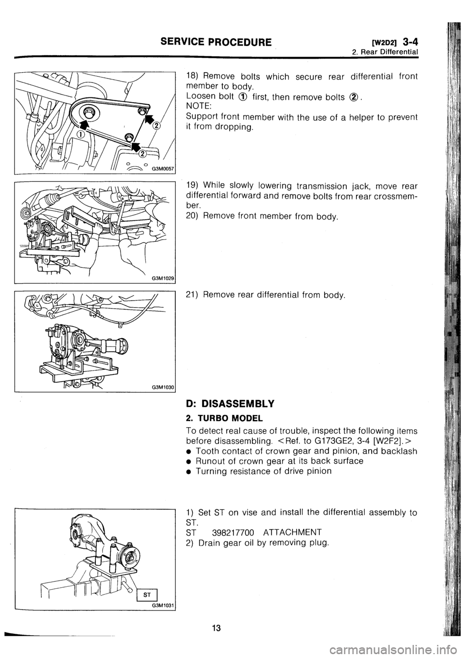 SUBARU IMPREZA 1993  Workshop Manual 
