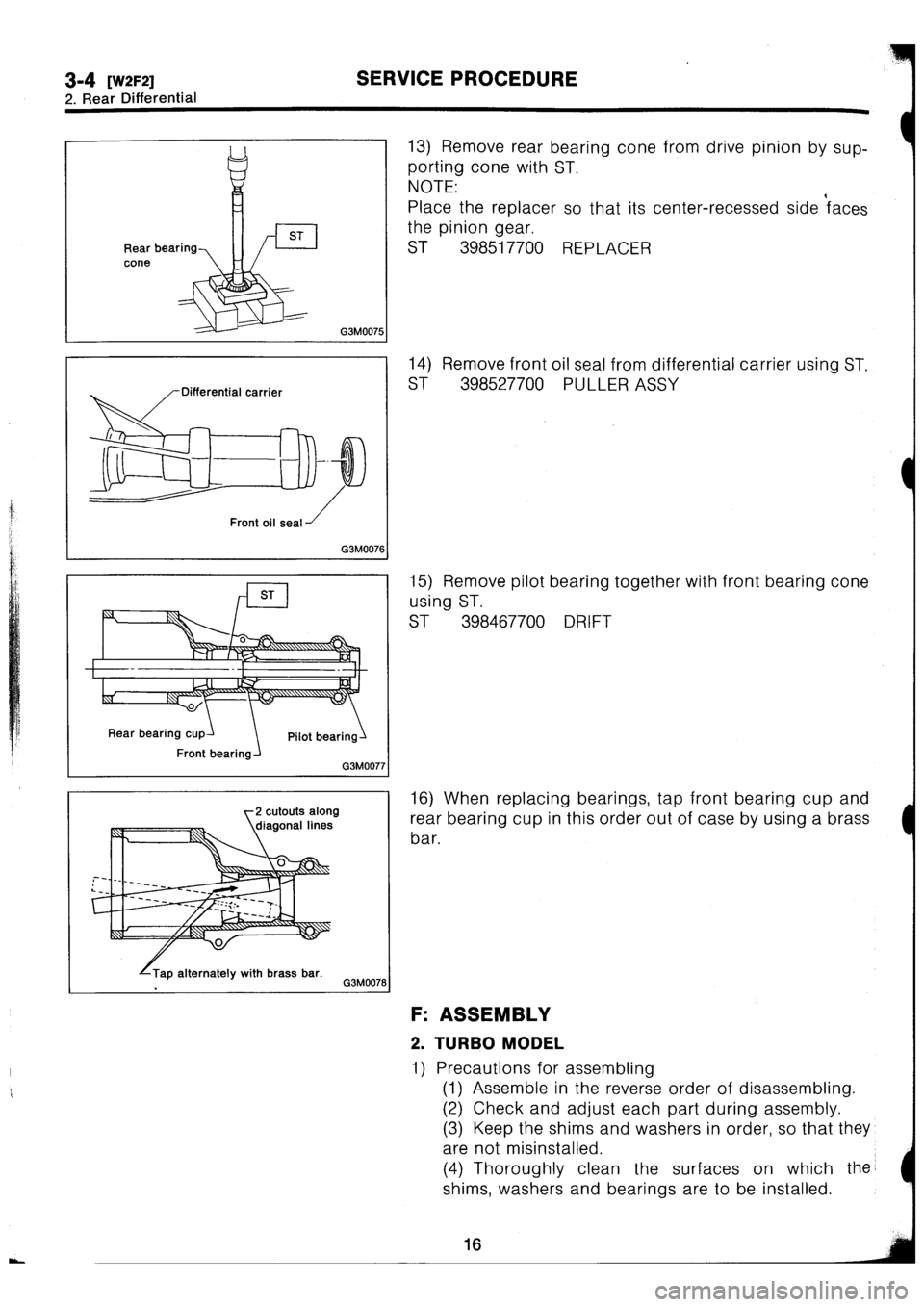 SUBARU IMPREZA 1993  Workshop Manual 
