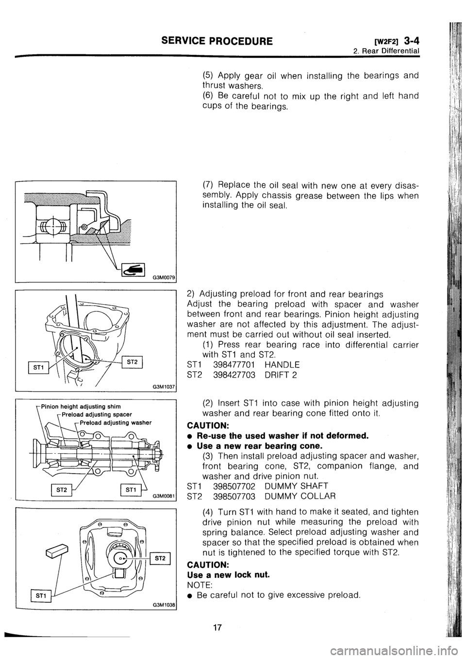 SUBARU IMPREZA 1993  Workshop Manual 