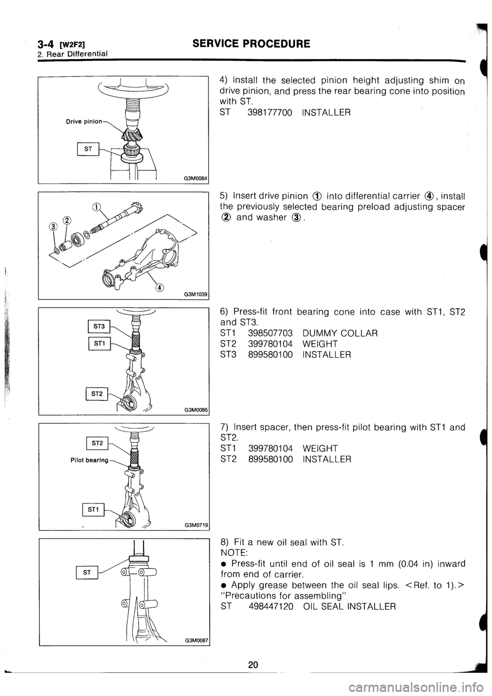 SUBARU IMPREZA 1993  Workshop Manual 