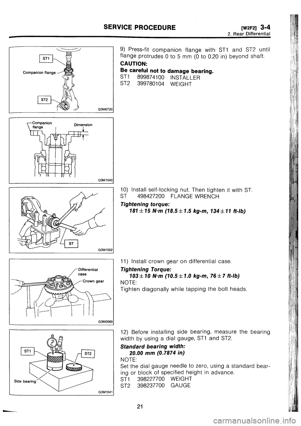 SUBARU IMPREZA 1993  Workshop Manual 