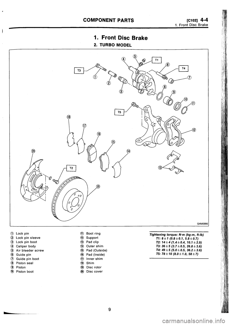 SUBARU IMPREZA 1993  Workshop Manual 