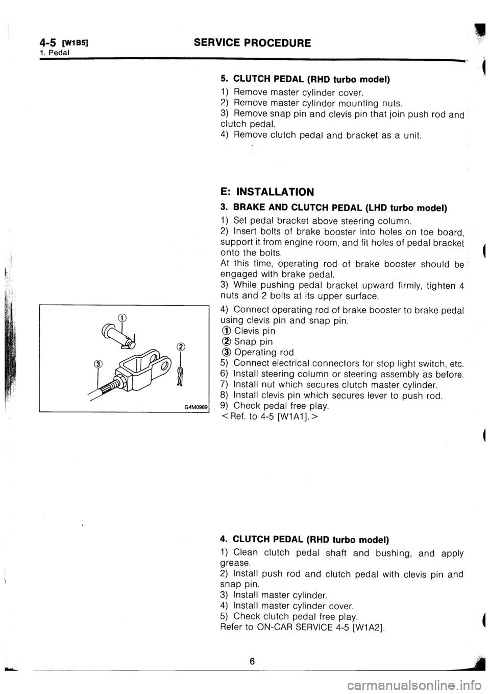 SUBARU IMPREZA 1993  Workshop Manual 