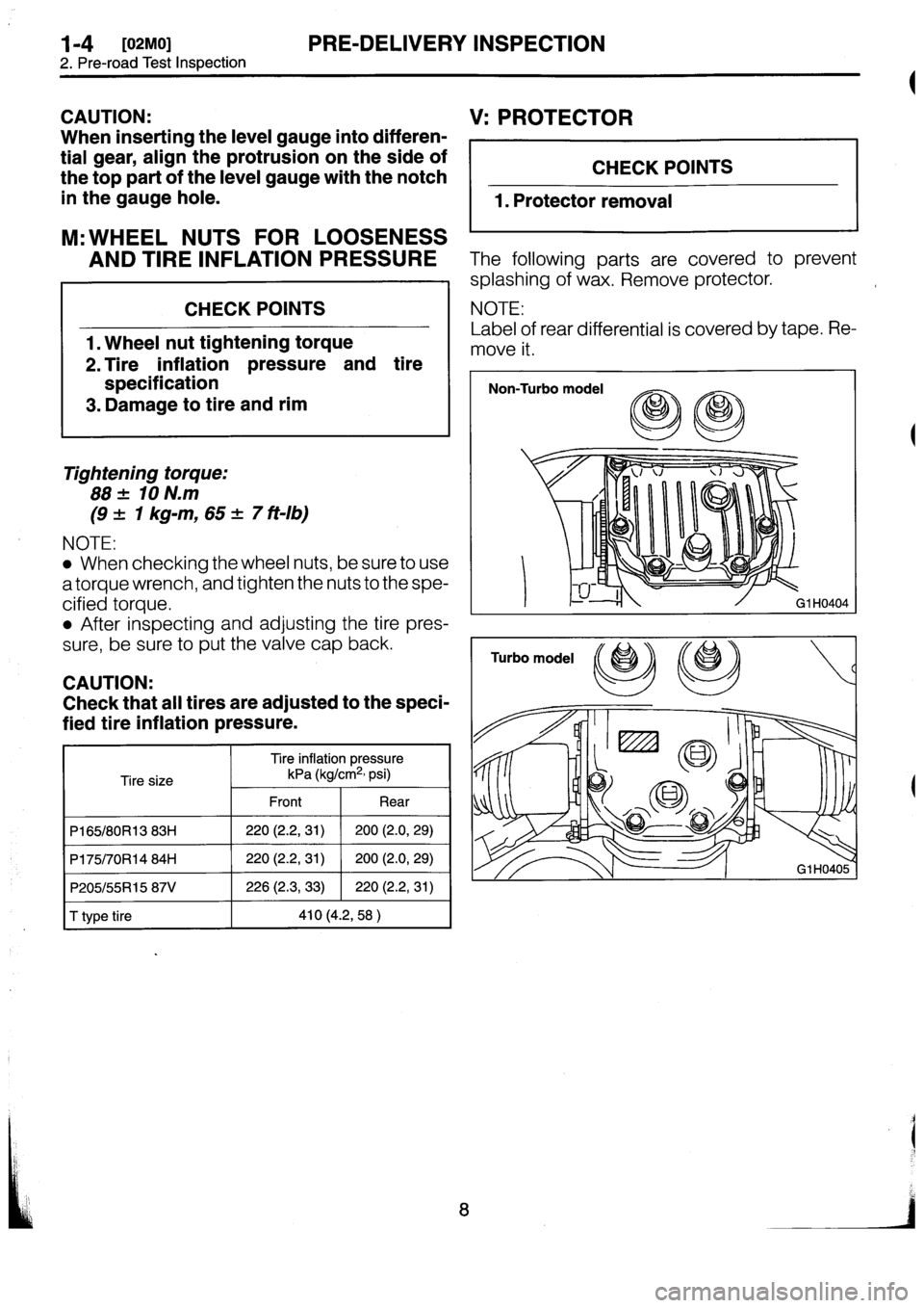 SUBARU IMPREZA 1993  Workshop Manual 