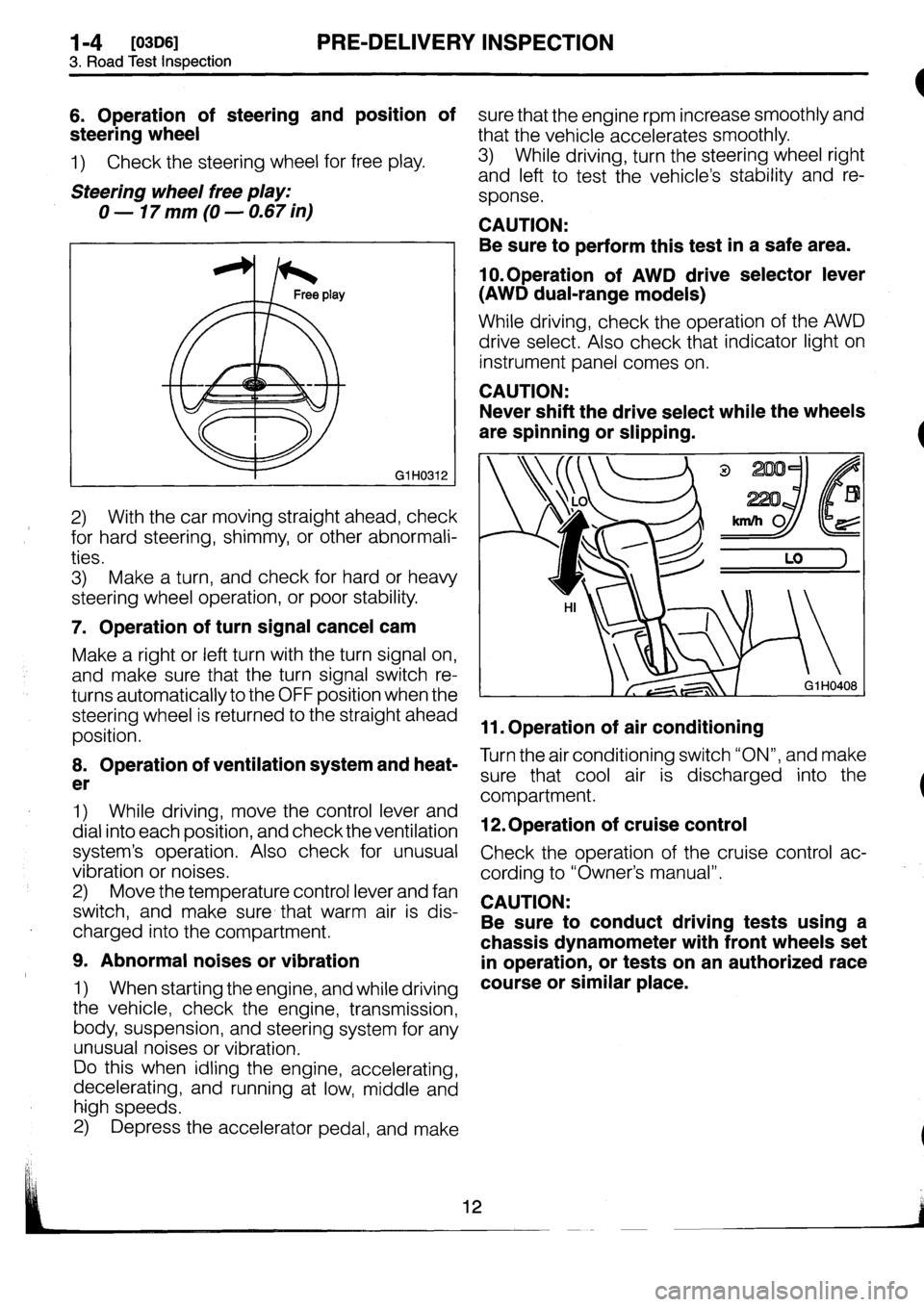 SUBARU IMPREZA 1993  Workshop Manual 