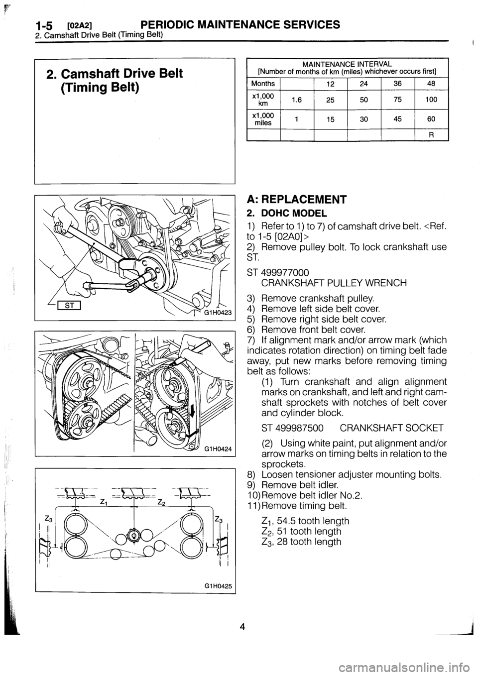 SUBARU IMPREZA 1993  Workshop Manual 