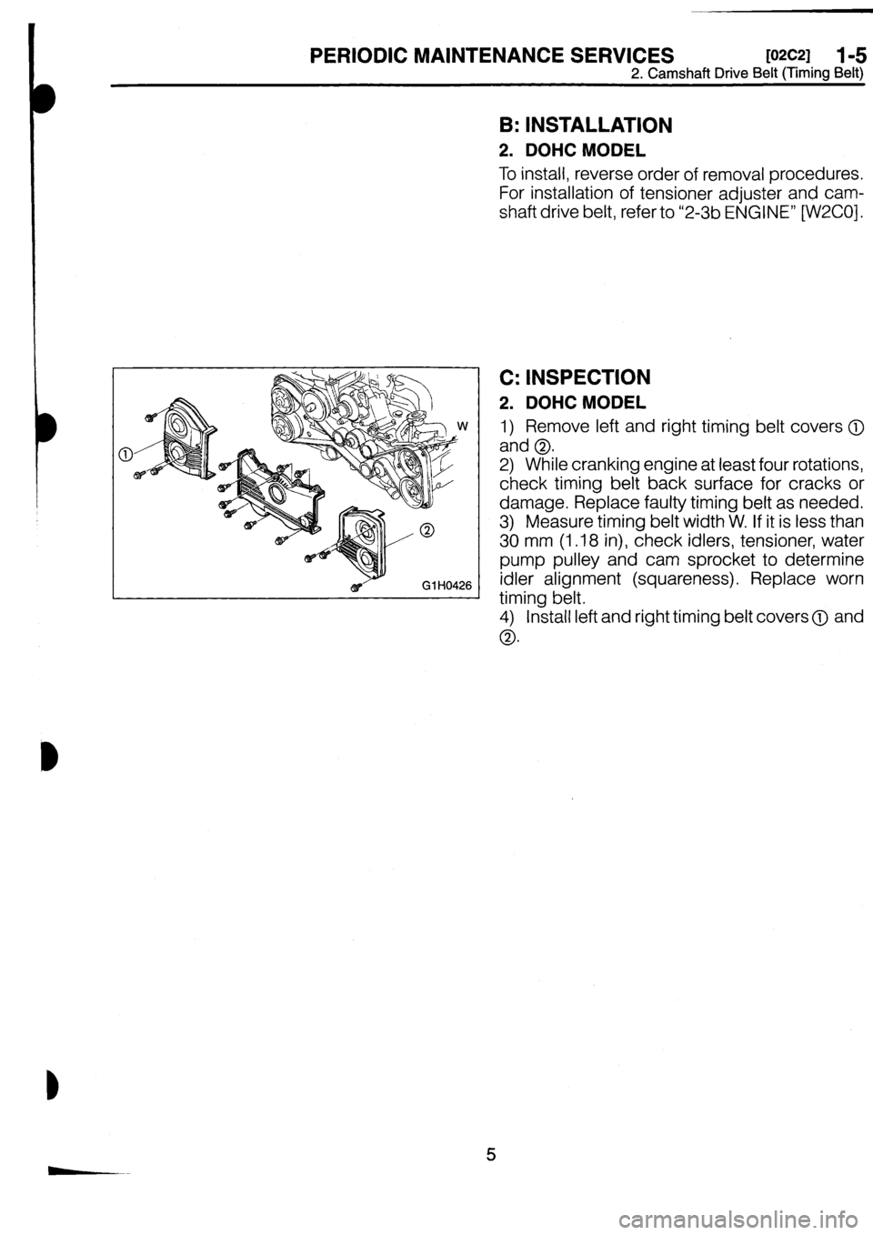SUBARU IMPREZA 1993  Workshop Manual 