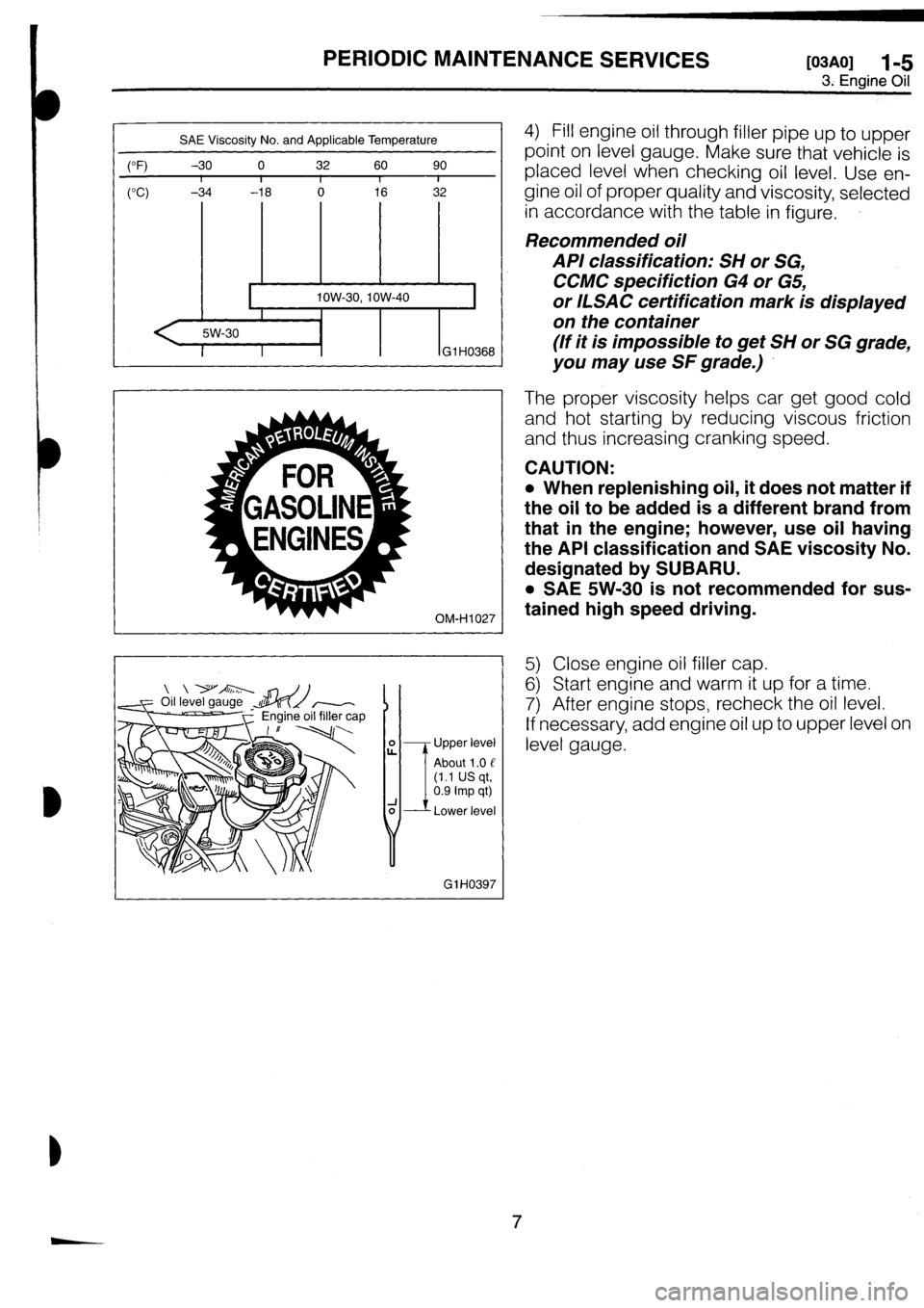 SUBARU IMPREZA 1993  Workshop Manual 