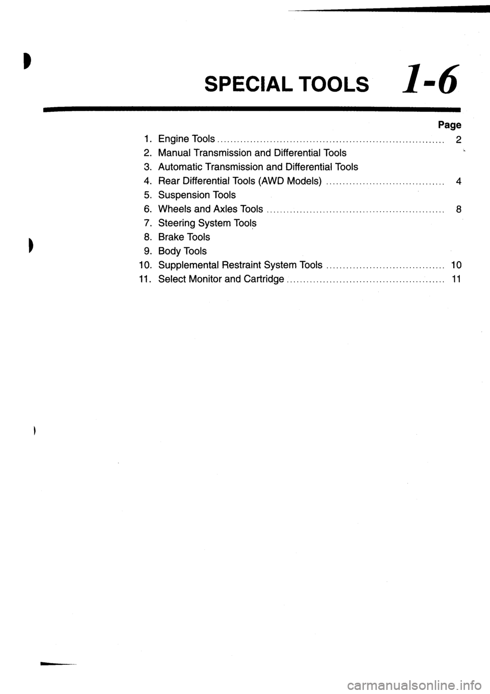 SUBARU IMPREZA 1993  Workshop Manual 