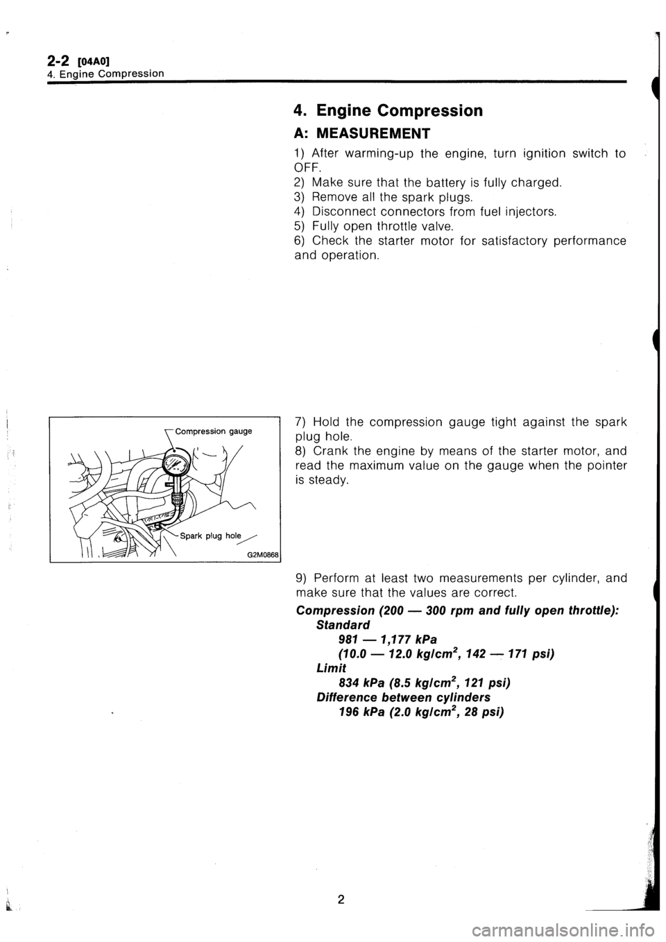 SUBARU IMPREZA 1993  Workshop Manual 