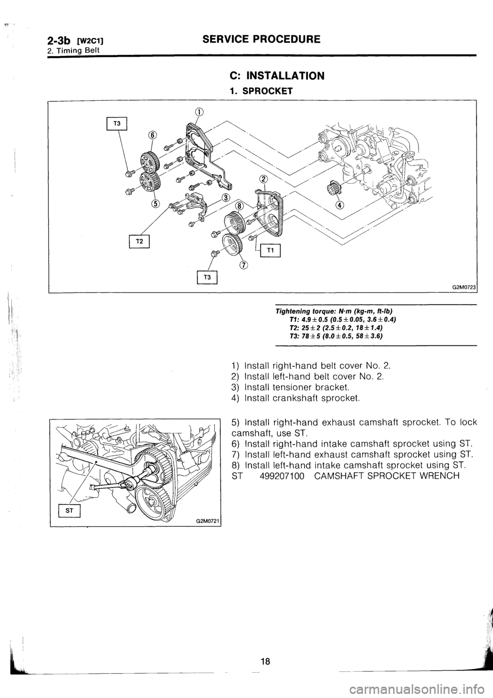 SUBARU IMPREZA 1993  Workshop Manual 